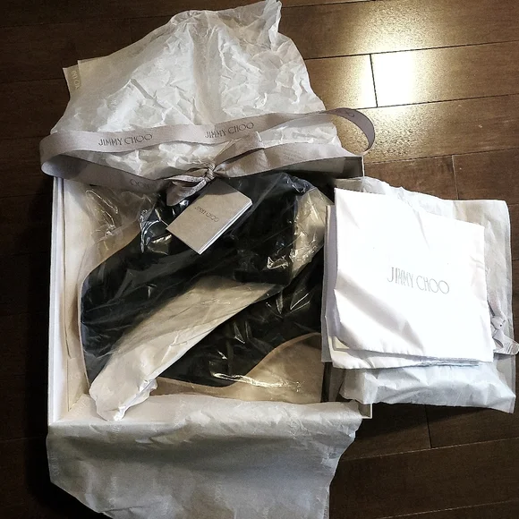 Jimmy Choo Brandon 85 Soft Leather Sock Ankle Spell Out Bootie - Picture 3 of 15